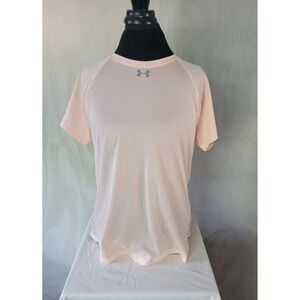 Under Armour Size XL Pink Heat Gear T-shirt, Gym, Yoga, Sports